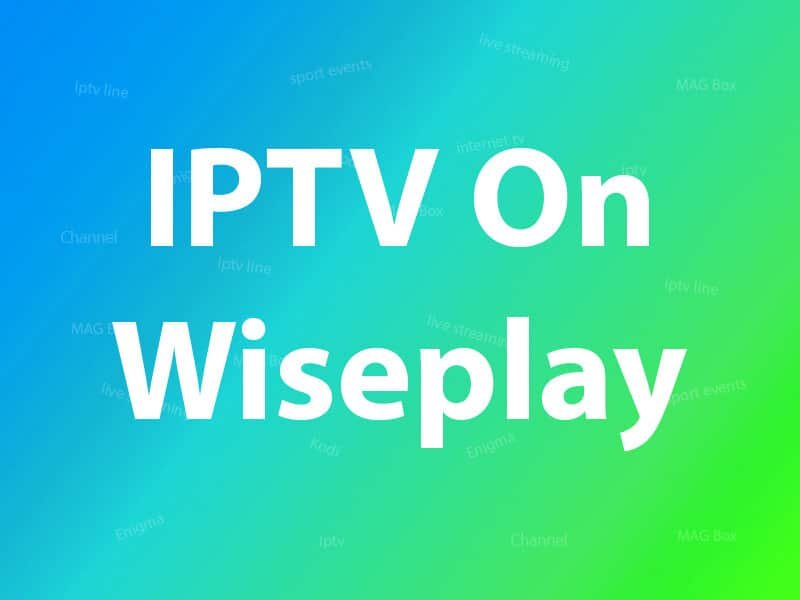 Wiseplay IPTV app interface showcasing live TV channels and streaming options on a smartphone.